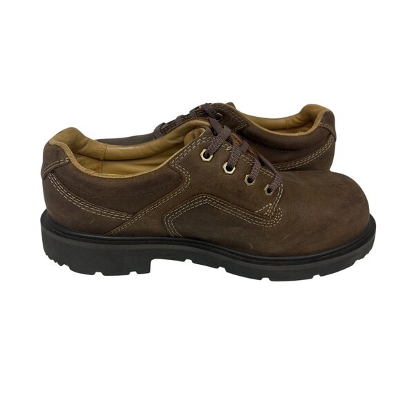 DAKOTA Men's Aluminum Toe Composite Plate Oxford Safety Shoes 1117QC Brown 12W - Picture 6 of 8